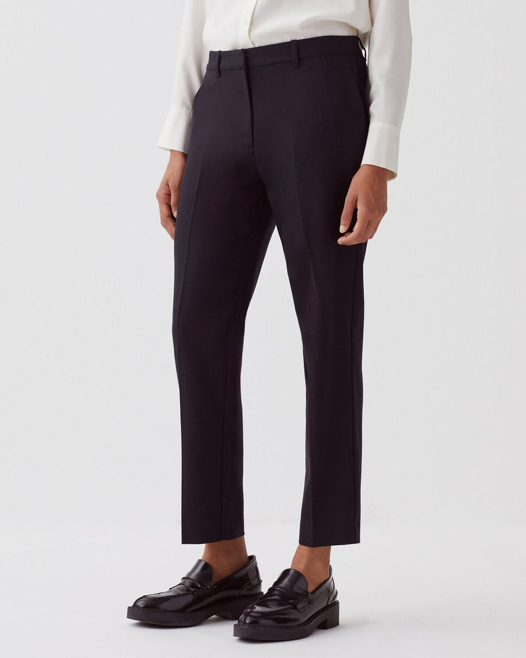 Pantalon cigarette MARGUERITE - 4216 BLACK_BEAUTY - 1