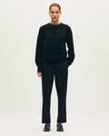 Pantalon cigarette en laine MARGUERITE - H091 BLACK BEAUTY - 1