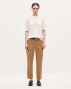 Pantalon cigarette en laine MARGUERITE - K341 OAK BROWN - 1