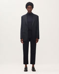 Pantalon cigarette en laine MARGUERITE - K690 ST NAVY - 1