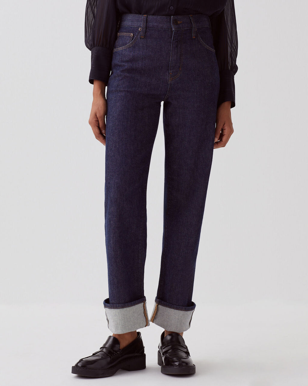 Jean straight selvedge AVA - 4287 DENIM_BRUT - 1