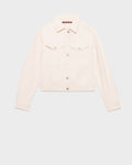 Veste courte en jean - 0100 PINK MARSHMALLOW - 1