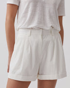 Short en coton - 8885 00 WHITE - 2