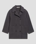 Caban mi-long double face - U060 GRAY - 1