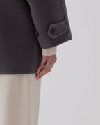 Caban mi-long double face - U060 GRAY - 2