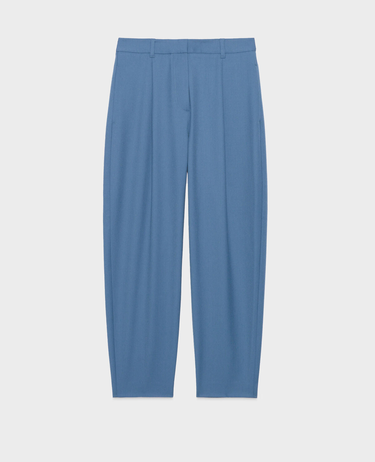 Pantalon carrot laine PEGGY - A622 BLUE HORIZON - 1