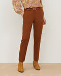Pantalon cigarette en laine MARGUERITE - A490 MUSTARD - 1