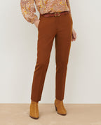 Pantalon cigarette en laine MARGUERITE - A490 MUSTARD - 1