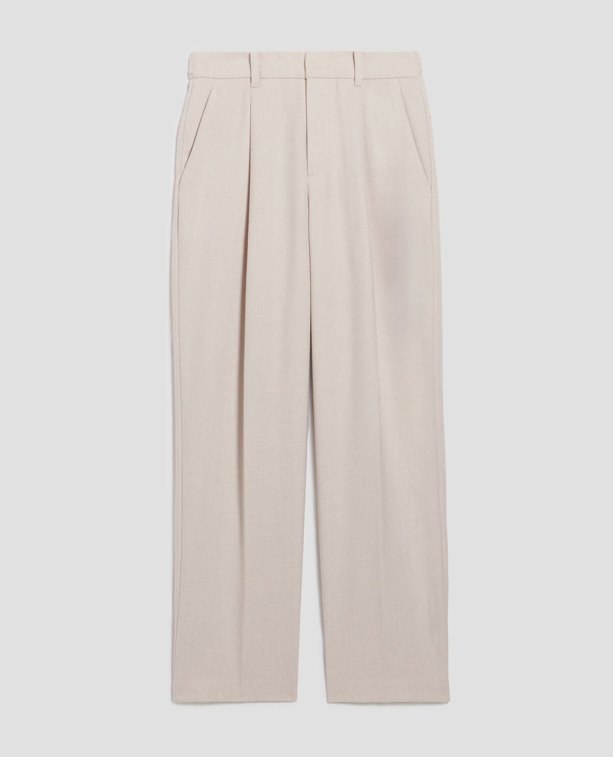 Pantalon droit en laine - U300 NATURAL - 2