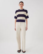 Pull cropped à manches courtes en lin - H692 LARGE BARITONE - 2