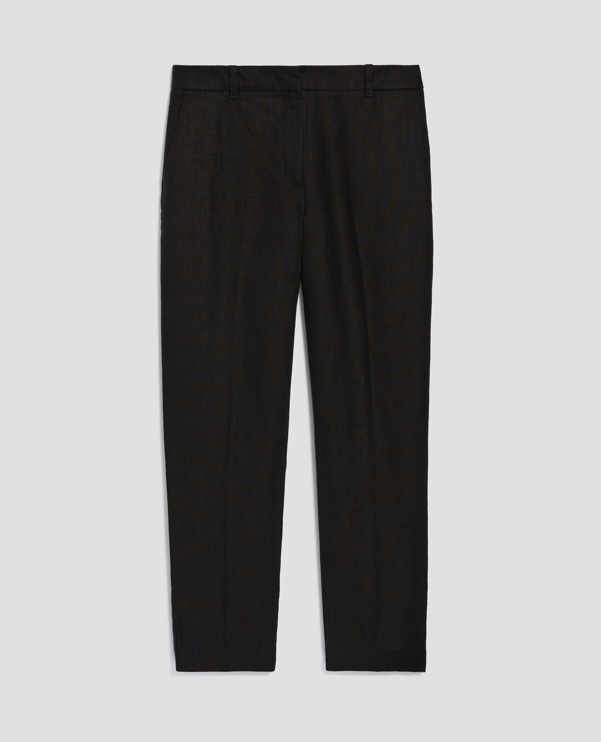 Pantalon cigarette en lin MARGUERITE - H091 BLACK BEAUTY - 1