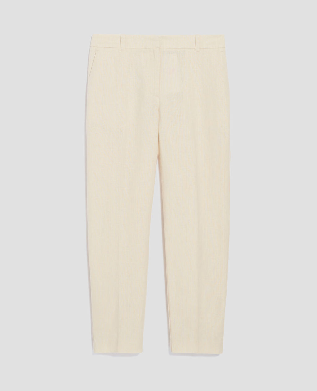 Pantalon cigarette en lin MARGUERITE - H303 WHITE SWAN - 1