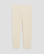 Pantalon cigarette en lin MARGUERITE - H303 WHITE SWAN - 1