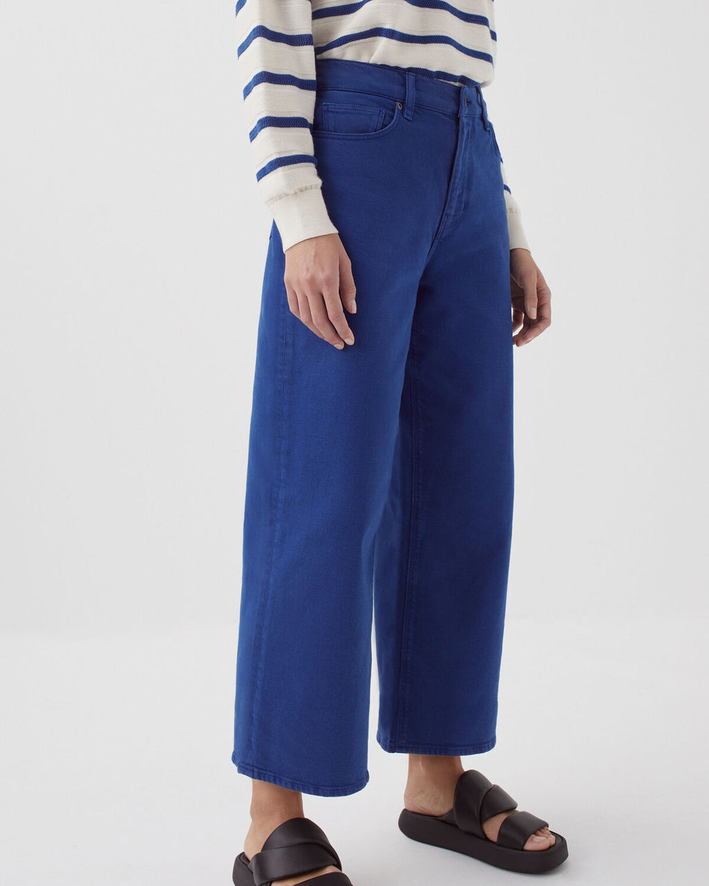 EMY - Jean cropped wide leg - H660 SODALITE BLUE - 1