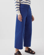 EMY - Jean cropped wide leg - H660 SODALITE BLUE - 1
