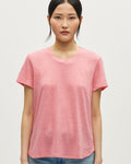 T-shirt col rond en lin AMANDINE - H110 LANTANA - 1