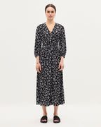 Robe longue fluide - K094 DAISY BLACK - 1