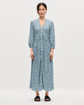 Robe longue fluide - K610 DAISY BLUE - 1