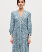Robe longue fluide - K610 DAISY BLUE - 2