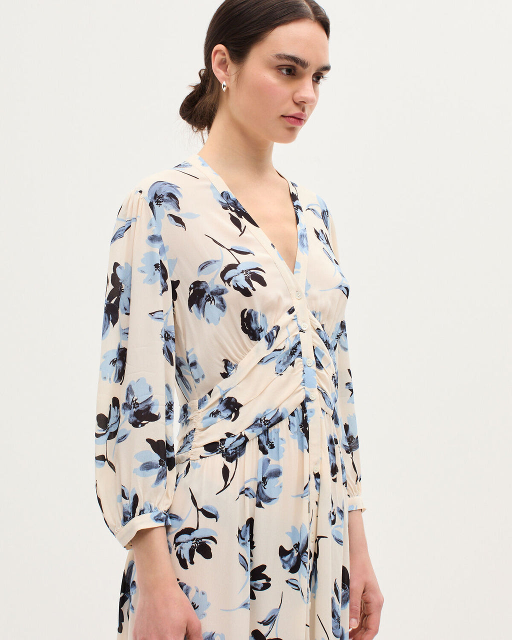 Robe longue fluide - K620 LILY BLUE - 2