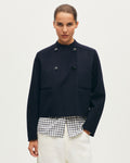 Blouson court double face avec laine - H695 NIGHT SKY - 1