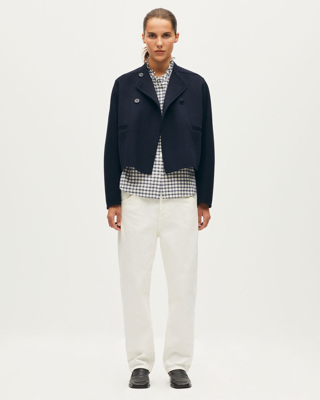 Blouson court double face avec laine - H695 NIGHT SKY - 2