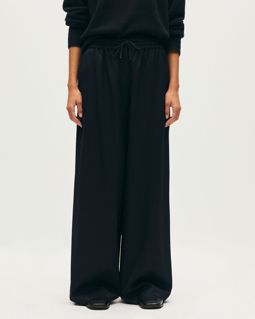 Pantalon ample à plis YVONNE - H091 BLACK BEAUTY - 2