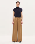 Pantalon ample à plis YVONNE - K341 OAK BROWN - 1