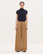 Pantalon ample à plis YVONNE - K341 OAK BROWN - 1