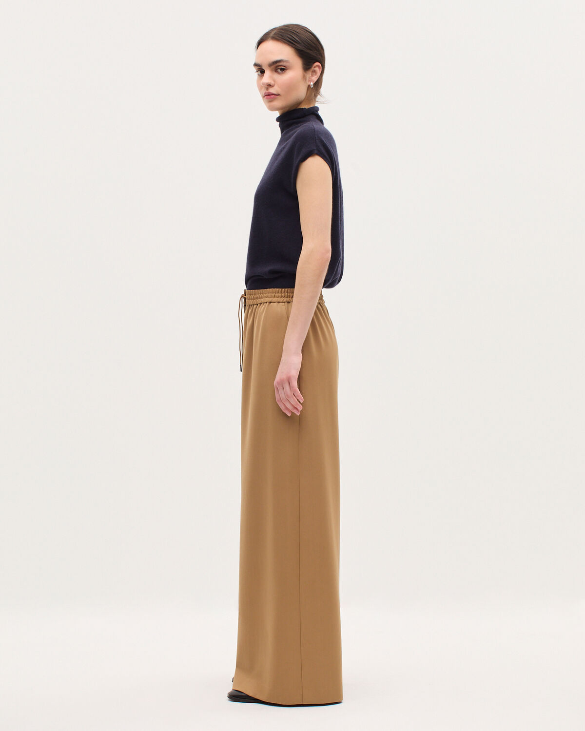 Pantalon ample à plis YVONNE - K341 OAK BROWN - 2