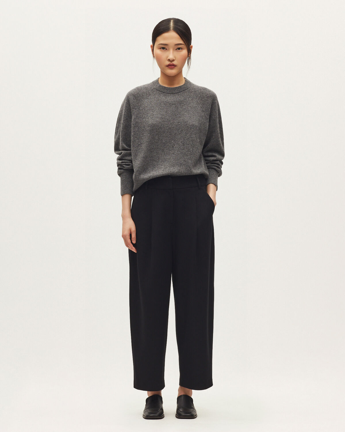 Pantalon carrot - H091 BLACK BEAUTY - 1