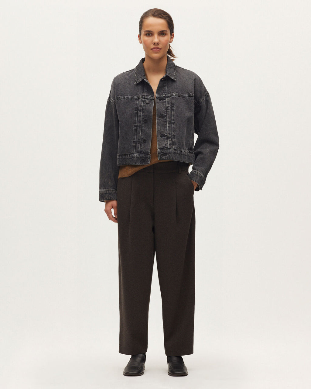 Pantalon carrot - K390 TAUPE BROWN - 1