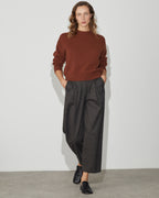 Pantalon barrel en jersey - M394 HERRINGBONE BROWN - 2