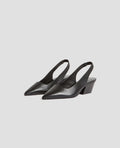 Slingbacks en cuir - H092 BLACK - 1