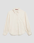 Chemise en coton satiné - I300 PEARLED IVORY - 1