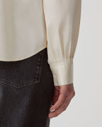 Chemise en coton satiné - I300 PEARLED IVORY - 2