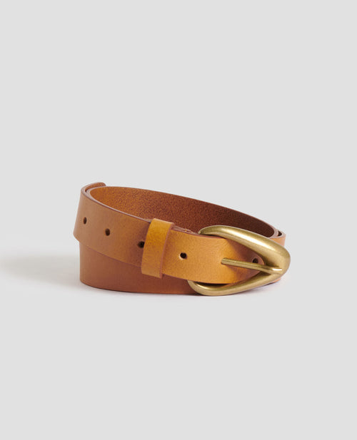 Ceinture en cuir - J490 MUSTARD GOLD - 1