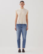 Blouse fluide sans manches - J300 NATURAL - 2