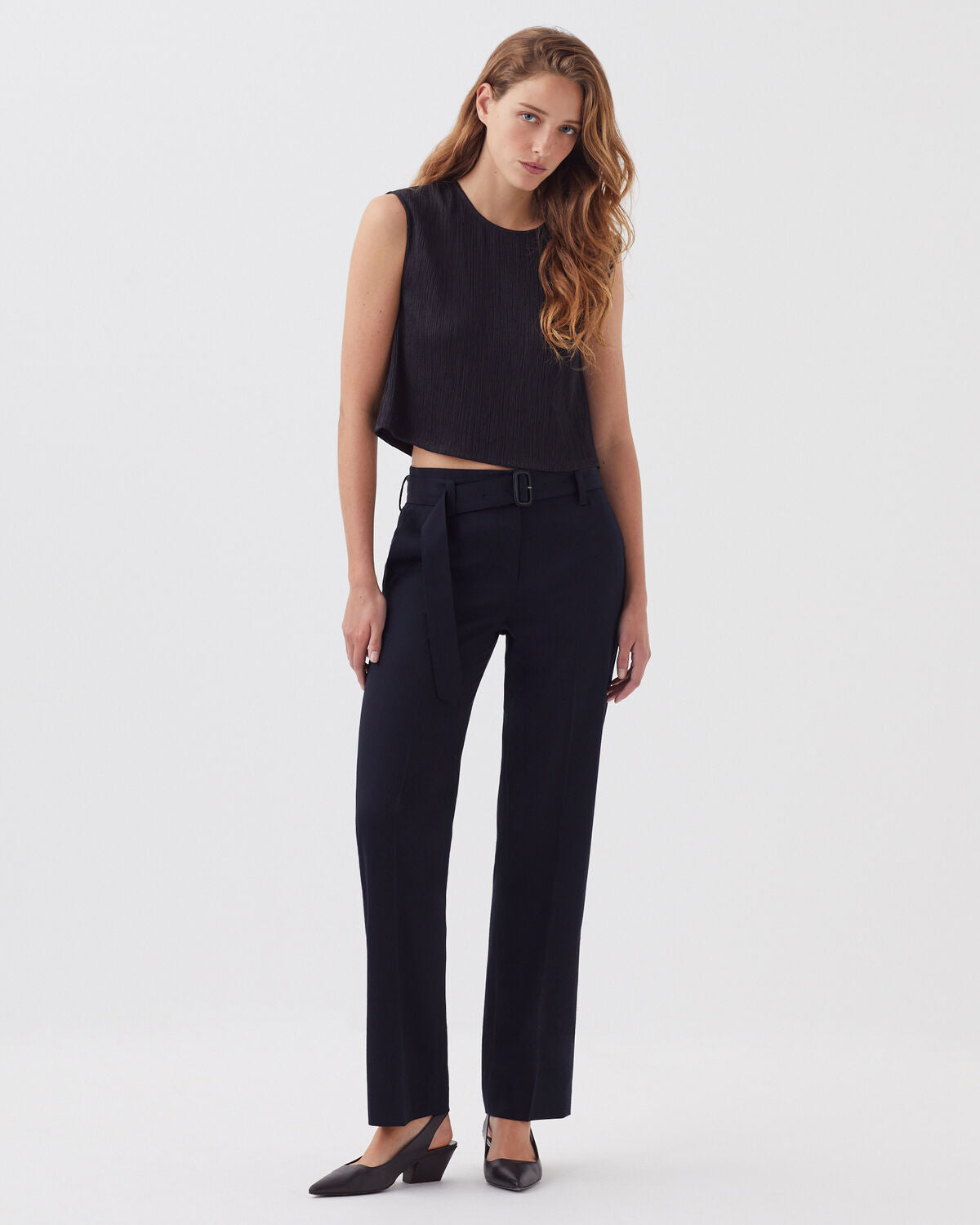 Top texturé sans manches - H091 BLACK BEAUTY - 2