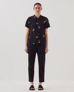 Chemise fluide à manches courtes - J091 FL BOUQUET BLACK - 2