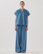 Chemise oversize en coton - J630 BLUE WASH - 2