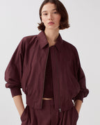 Blouson court zippé - J380 DECADENT CHOCOLATE - 1