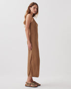 Robe longue en maille côtelée - H330 TIGER'S EYE - 2