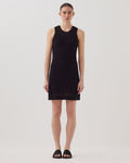 Robe courte en crochet à motif floral - H091 BLACK BEAUTY - 1