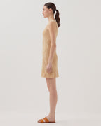 Robe courte en crochet à motif floral - J300 NATURAL - 2
