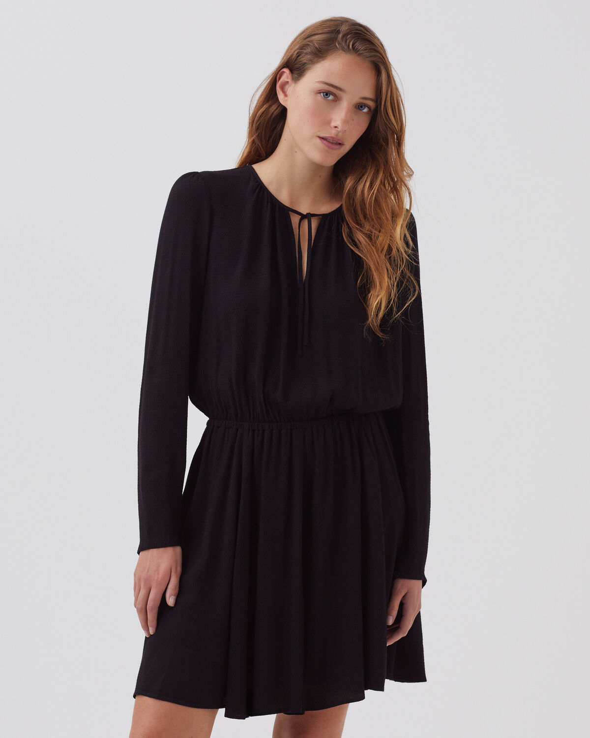 Robe courte fluide - H091 BLACK BEAUTY - 1