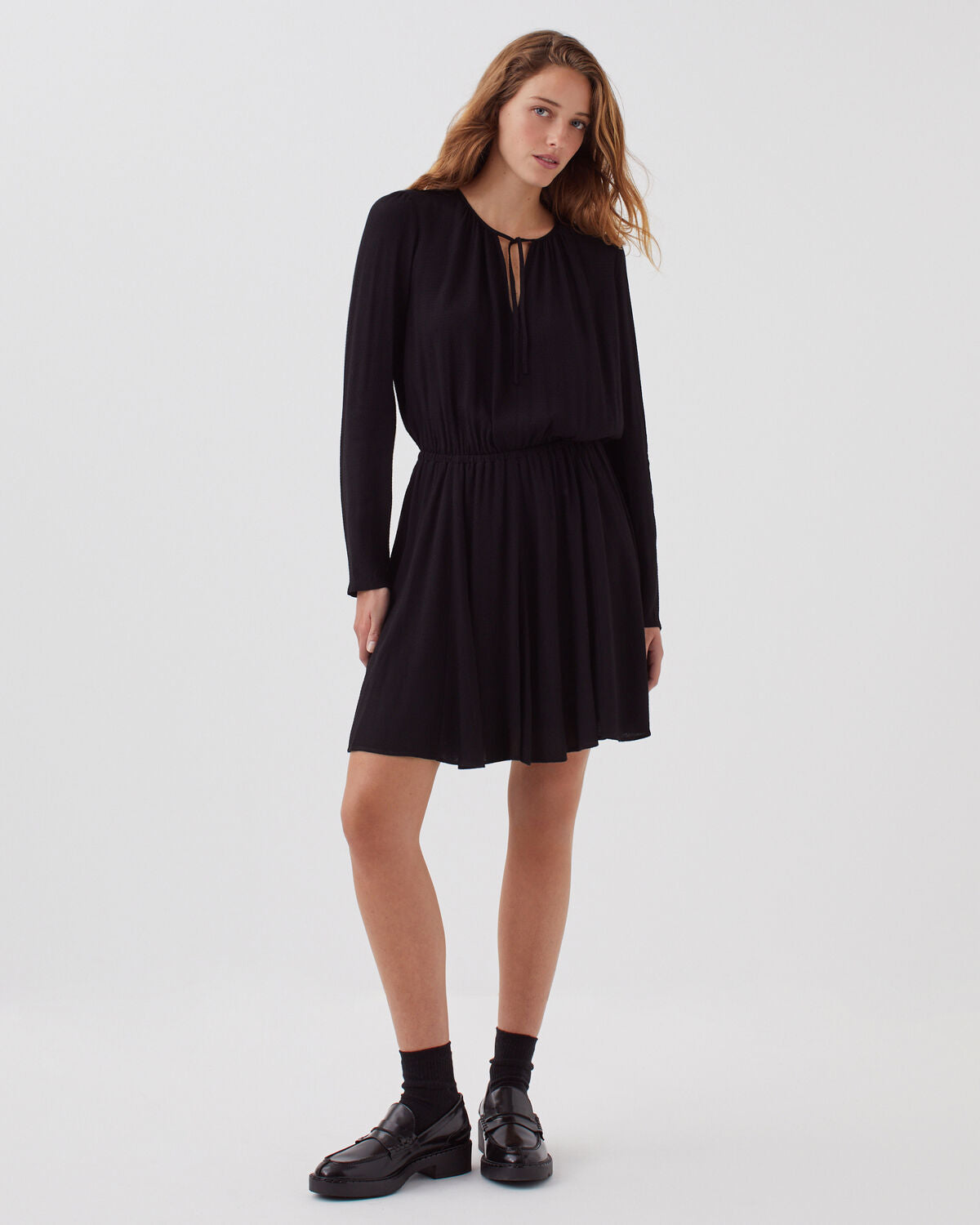 Robe courte fluide - H091 BLACK BEAUTY - 2