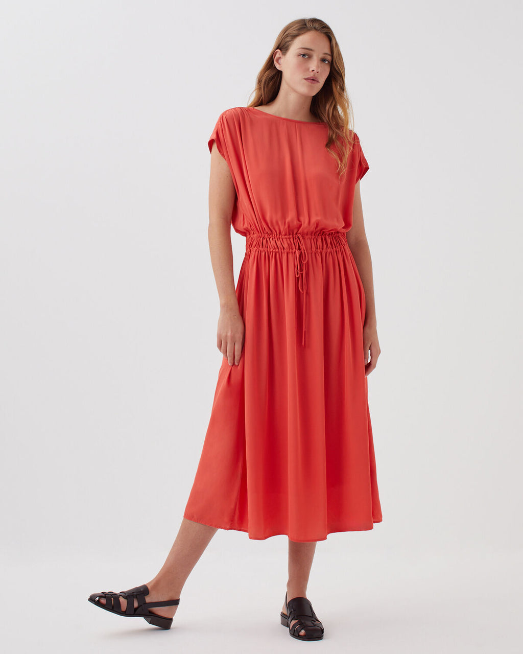 Robe longue fluide - J240 PAPRIKA ORANGE - 2