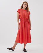 Robe longue fluide - J240 PAPRIKA ORANGE - 2