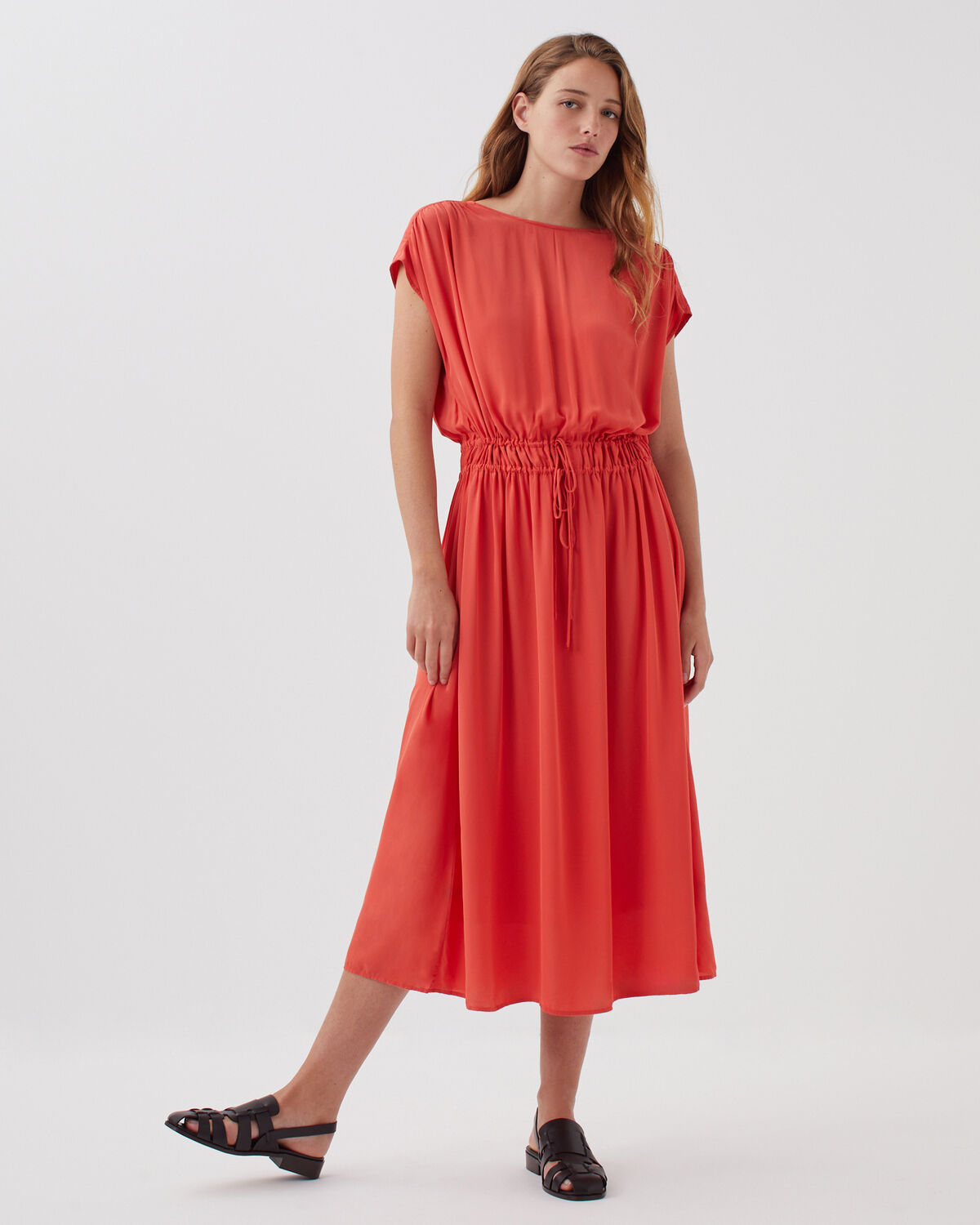 Robe longue fluide - J240 PAPRIKA ORANGE - 2